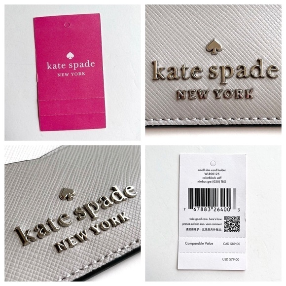 Kate Spade Colorblock Slim Card Wallet - Picture 10 of 11